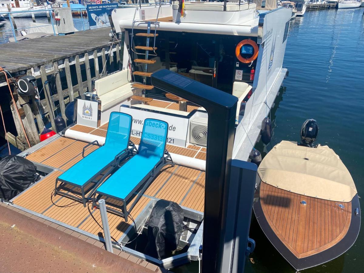Hotel Hausboot mit Traumlage in Travemünde Lubeca Exterior foto